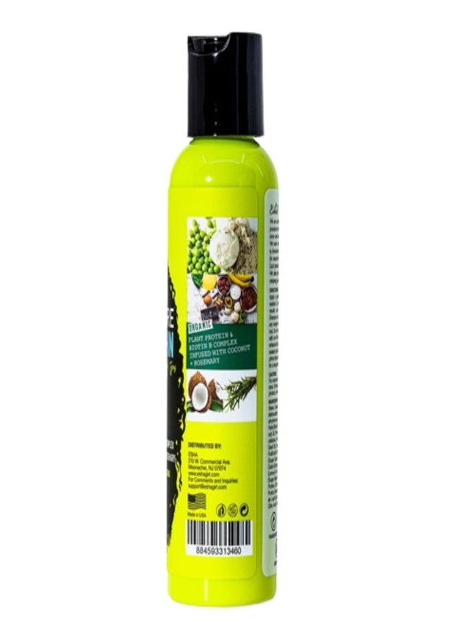 إشا إيشا جيرل ناتشورال - بلسم يُترك على الشعر - يرطب الشعر الجاف - يعزز ويغذي ويرطب تجعيدات الشعر - غني بالبيوتين - عناية بالشعر المجعد بجوز الهند (4 أونصة) - Image 2